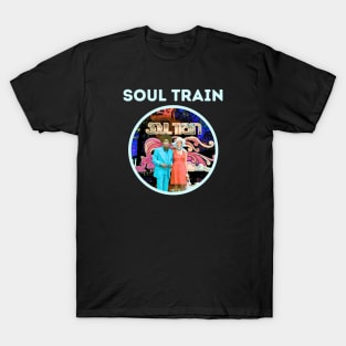 soul train || 80s blue T-Shirt